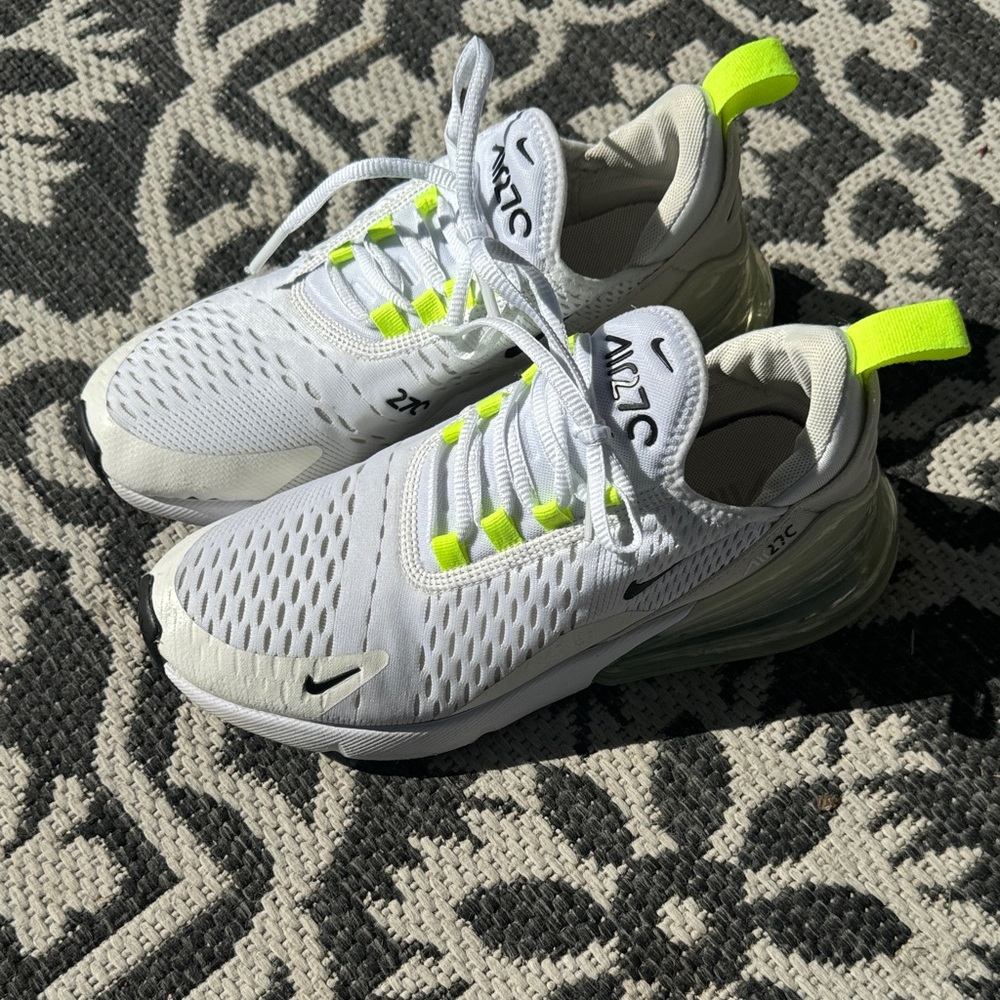 Nike Airmax 270c Sneakers - White with Neon Accents
